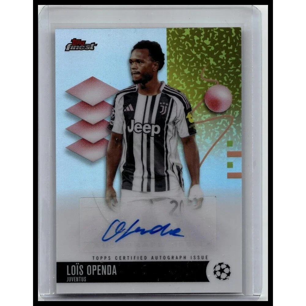 Topps 25-26 Finest UEFA Club Competitions Loïs Openda Auto #BA-LO Juventus